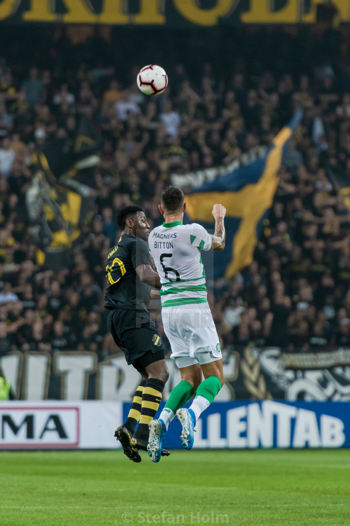 "Football game between AIK and Celtic FC at Friends Arena in Solna" by Stefan Holm - $6.32 "Football game between AIK and Celtic FC at Friends Arena in Solna" stock image