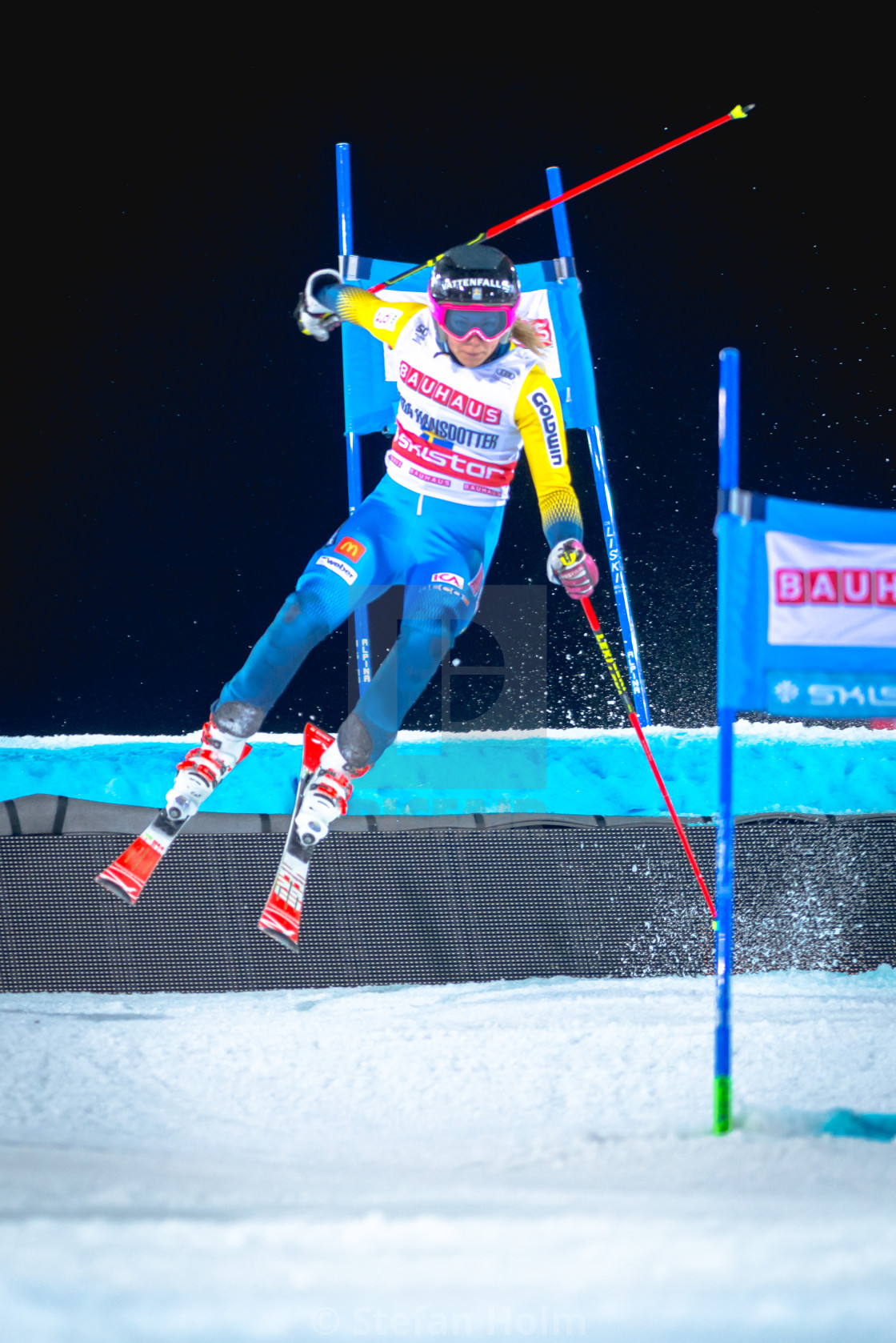 "Frida Hansdotter (SWE) at the FIS Parallel slalom city event in" by Stefan Holm - $6.32 "Frida Hansdotter (SWE) at the FIS Parallel slalom city event in" stock image