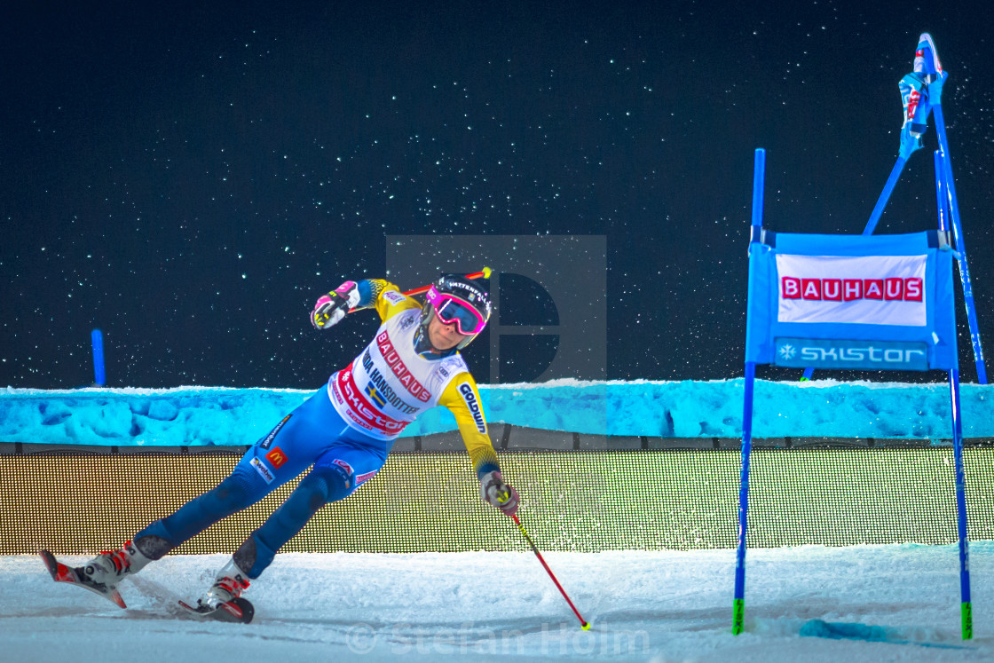 "Frida Hansdotter (SWE) at the FIS Parallel slalom city event in" by Stefan Holm - $6.34 "Frida Hansdotter (SWE) at the FIS Parallel slalom city event in" stock image