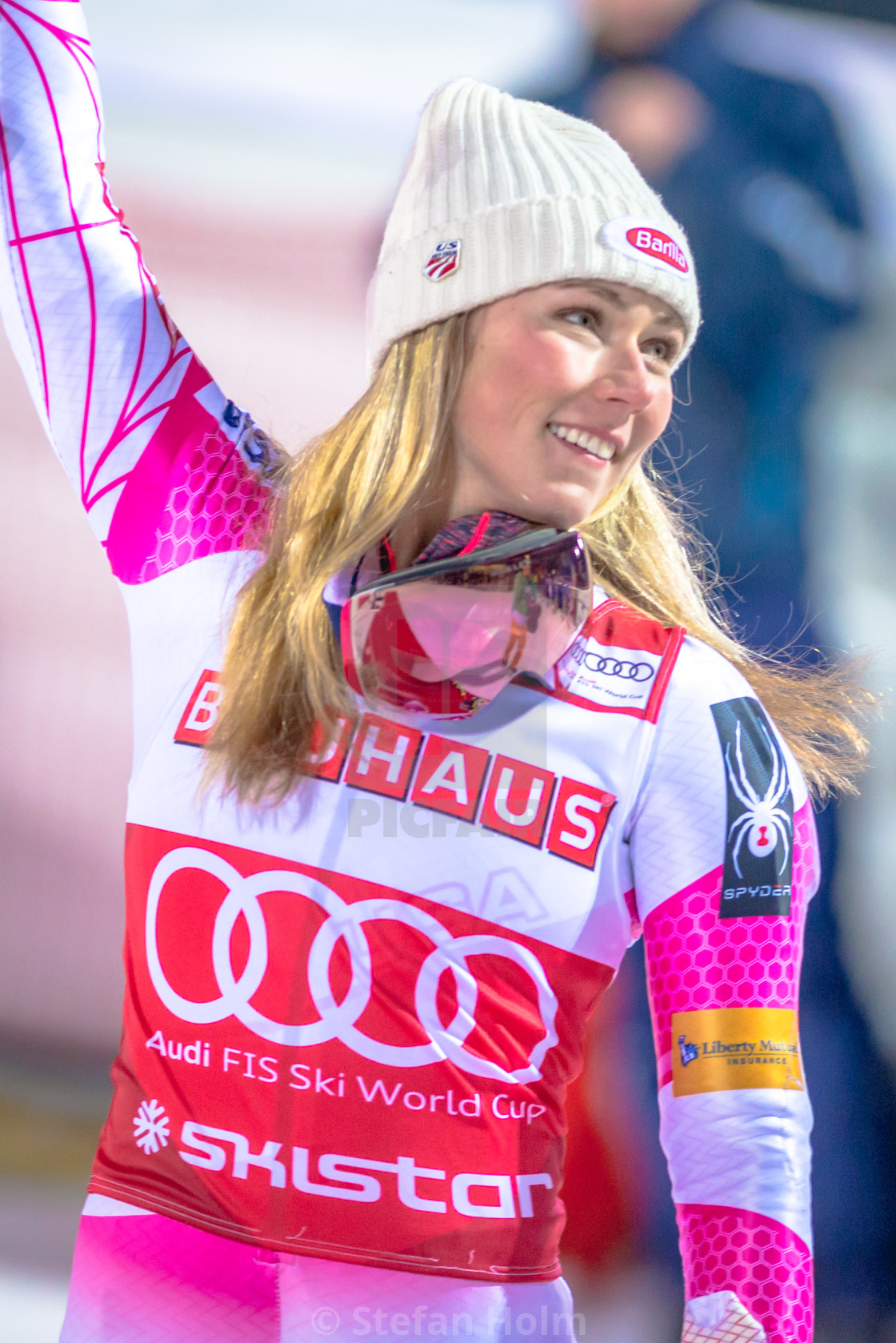 "Happy Mikaela Shiffrin (USA) before the prize cermony at the FIS" by Stefan Holm - $6.34 "Happy Mikaela Shiffrin (USA) before the prize cermony at the FIS" stock image