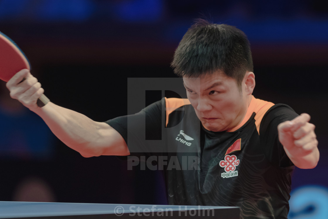 "Finals between Fan Zhendong and Xu Xin (CHN) at the table tennis tournament SOC at the arena Eriksdalshallen in Stockholm" by Stefan Holm - $6.34 "Finals between Fan Zhendong and Xu Xin (CHN) at the table tennis tournament SOC at the arena Eriksdalshallen in Stockholm" stock image
