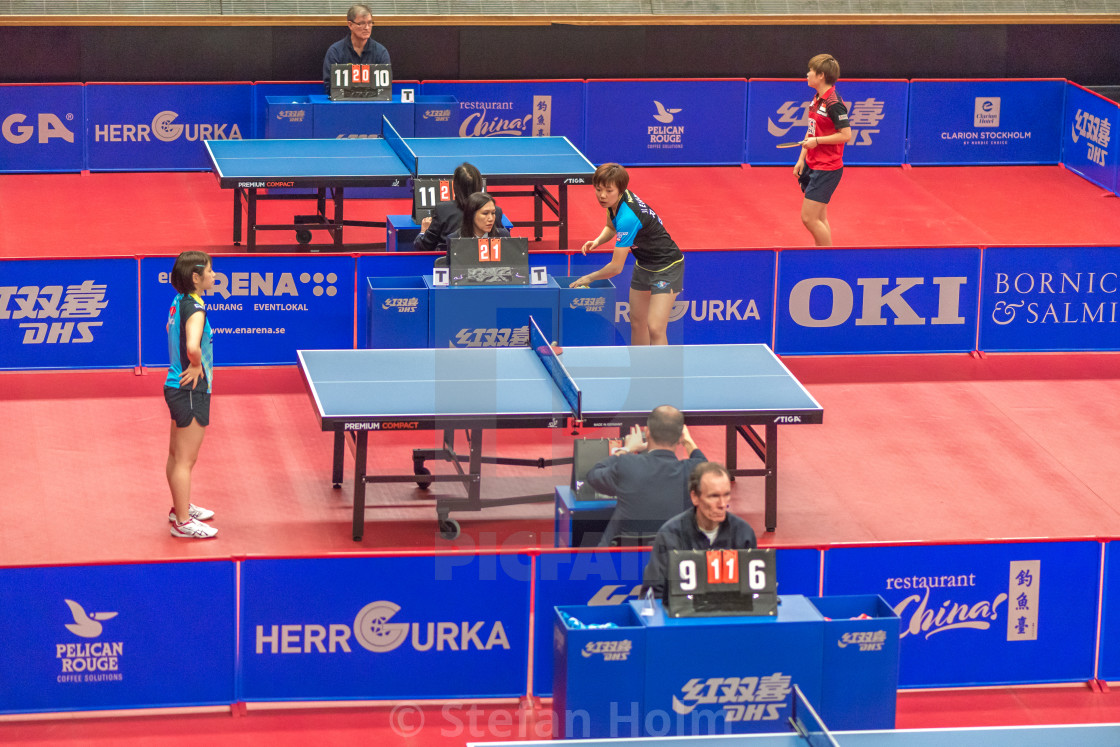 "Overview at the table tennis tournament SOC at the arena Eriksda" by Stefan Holm - $6.35 "Overview at the table tennis tournament SOC at the arena Eriksda" stock image