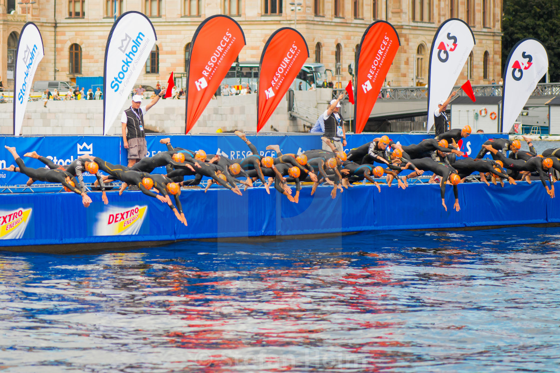 "STOCKHOLM - AUG, 24: The start with swimming of the Mens ITU Wor" by Stefan Holm - $6.34 "STOCKHOLM - AUG, 24: The start with swimming of the Mens ITU Wor" stock image