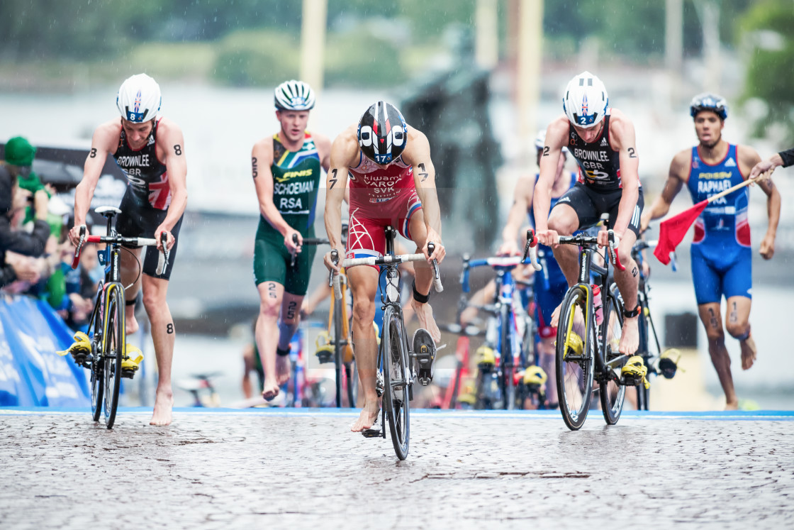 "The leaders after the transition to cycling with Varga and the B" by Stefan Holm - $6.35 "The leaders after the transition to cycling with Varga and the B" stock image