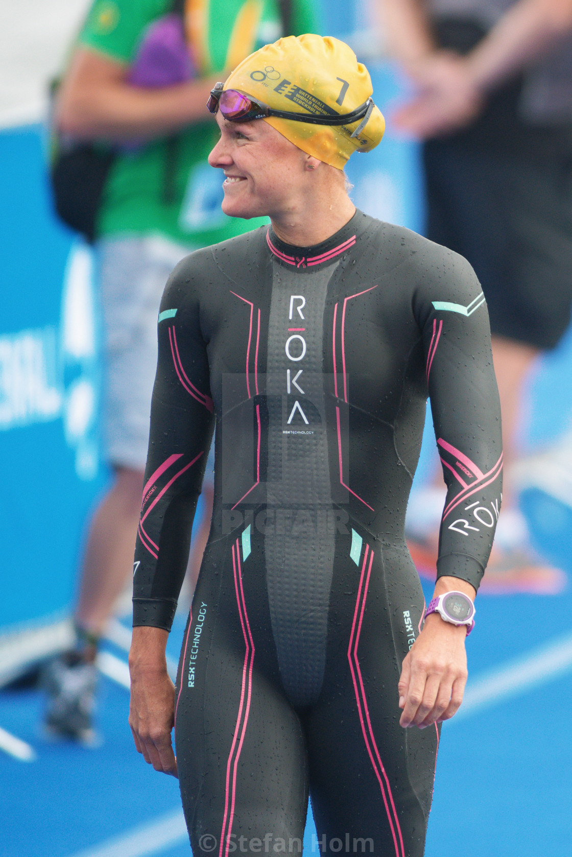 "Flora Duffy (BER) before the start at Women ITU Triathlon event" by Stefan Holm - $6.32 "Flora Duffy (BER) before the start at Women ITU Triathlon event" stock image
