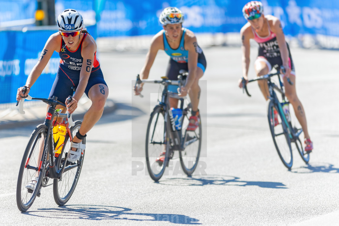 "India Lee (GBR) in the lead of a small group at the Womens ITU W" by Stefan Holm - $6.29 "India Lee (GBR) in the lead of a small group at the Womens ITU W" stock image