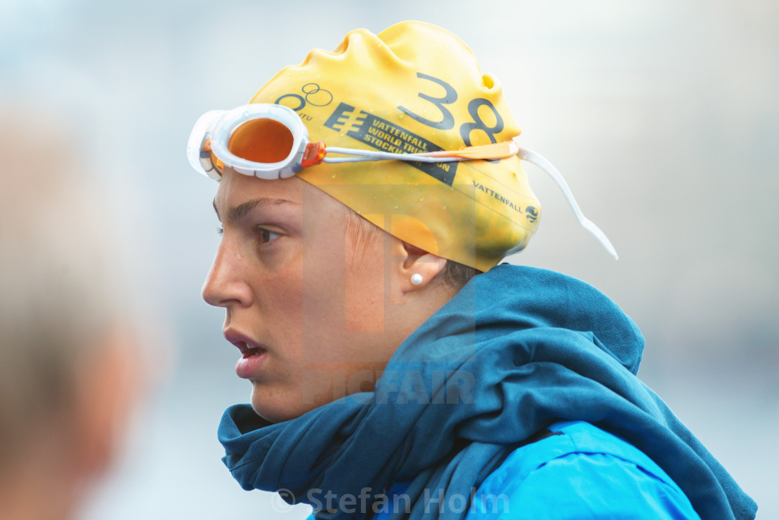 "STOCKHOLM, SWEDEN - JULY 02, 2016: Angelica Olmo (ITA) before the start at Women ITU Triathlon event in Stockholm." by Stefan Holm - $6.32 "STOCKHOLM, SWEDEN - JULY 02, 2016: Angelica Olmo (ITA) before the start at Women ITU Triathlon event in Stockholm." stock image