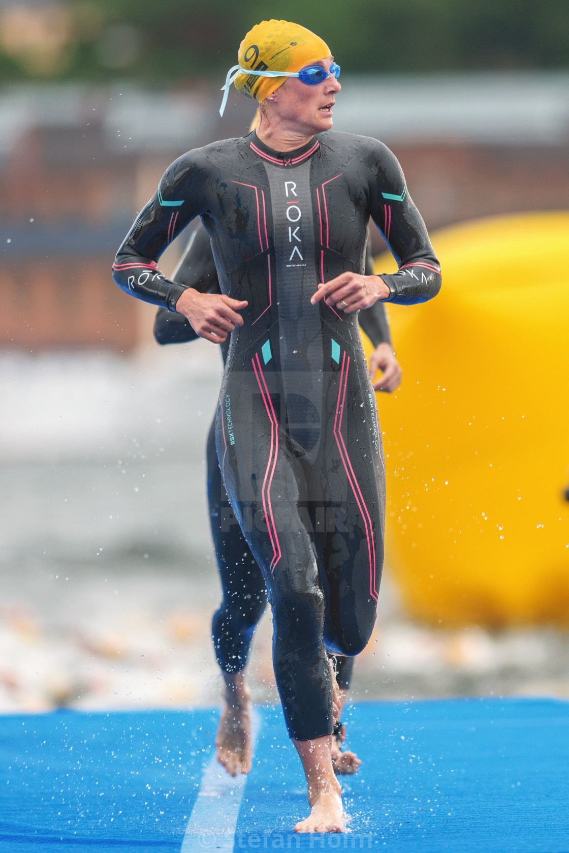 "Katie Zaferes (USA) after the first lap of the swimming at the W" by Stefan Holm - $6.31 "Katie Zaferes (USA) after the first lap of the swimming at the W" stock image