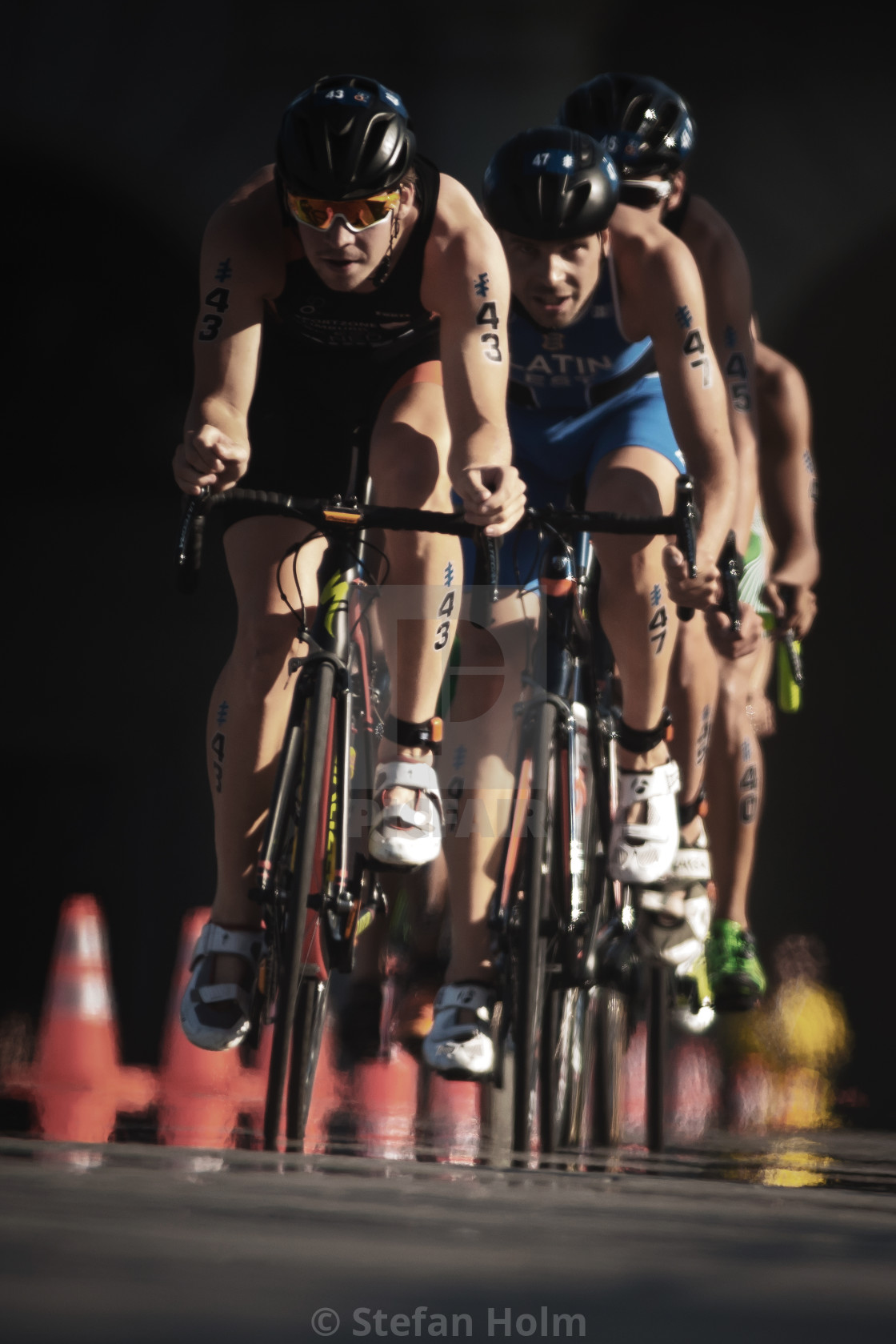 "Jorik Van Egdom (NED) leading a group of triathletes on bike in" by Stefan Holm - $6.30 "Jorik Van Egdom (NED) leading a group of triathletes on bike in" stock image