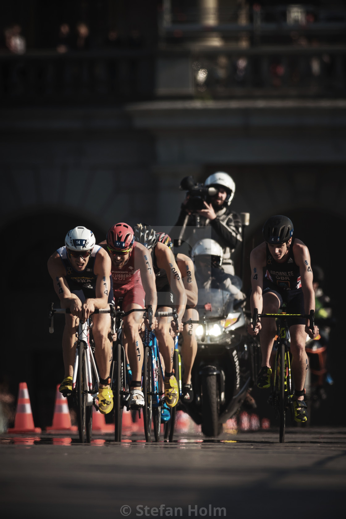 "Dorian Coninx (FRA) leading a group of triathletes on bike in th" by Stefan Holm - $6.30 "Dorian Coninx (FRA) leading a group of triathletes on bike in th" stock image