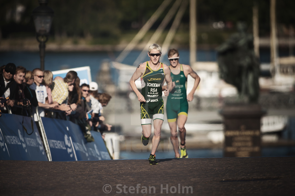 "Henri Schoeman (RSA) running into the last lap at the ITU triath" by Stefan Holm - $6.32 "Henri Schoeman (RSA) running into the last lap at the ITU triath" stock image
