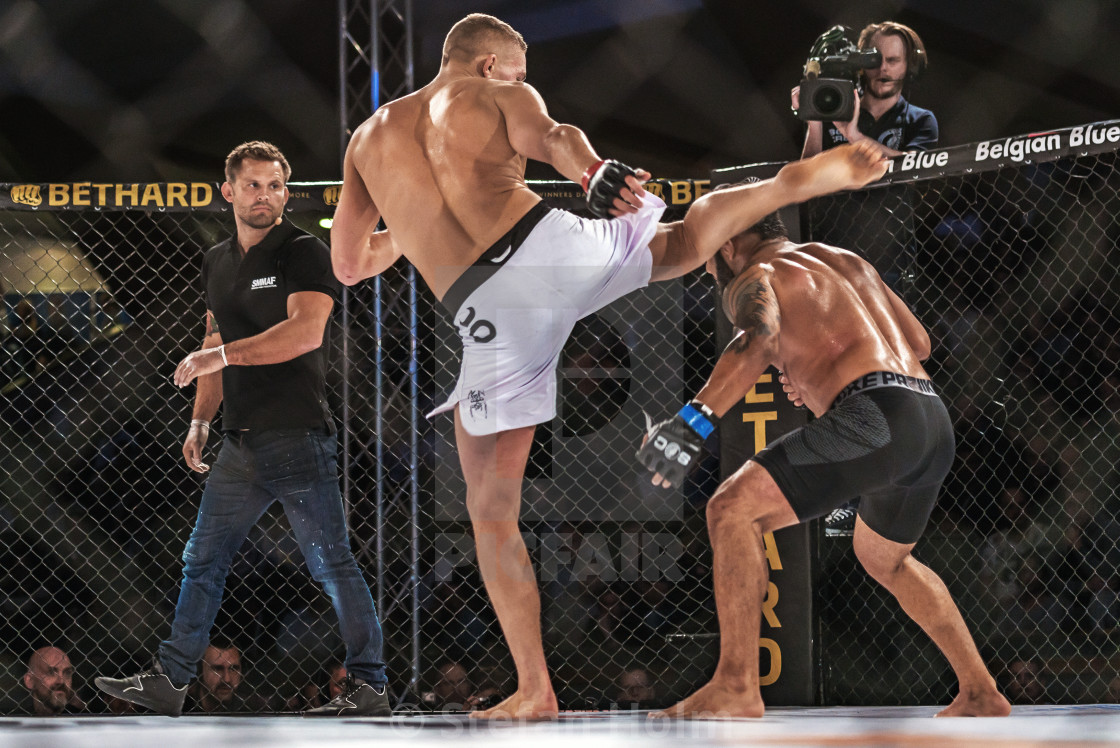 "Fight between Oliver Enkamp vs Rickson Pontes" by Stefan Holm - $6.30 "Fight between Oliver Enkamp vs Rickson Pontes" stock image