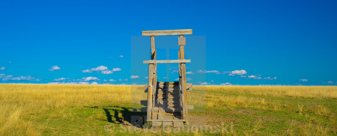 "Livestock Ramp Thunder Basin National Grasslands Wyoming" stock image