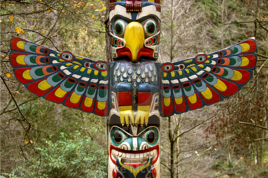 "Totem Pole" stock image