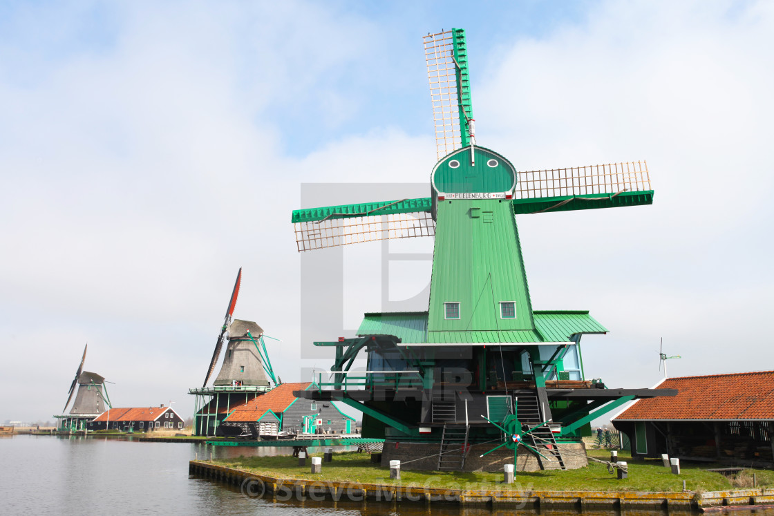 "Dutch windmill" stock image