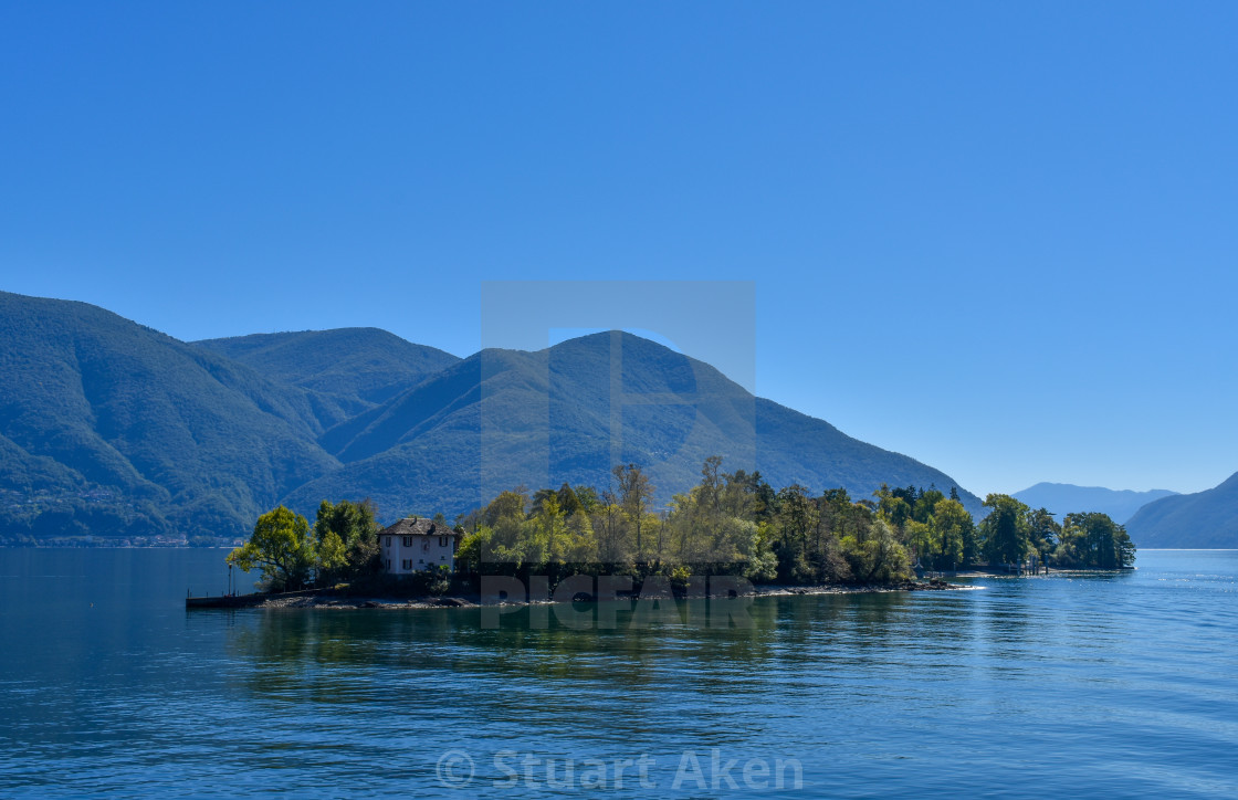 "Isole di Brissago on Lake Maggiore" stock image