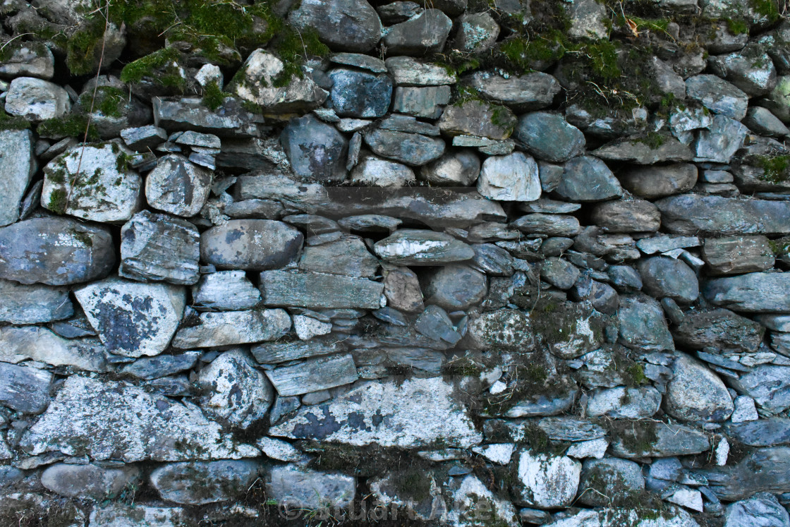 "Wall of Stone in Italy" stock image