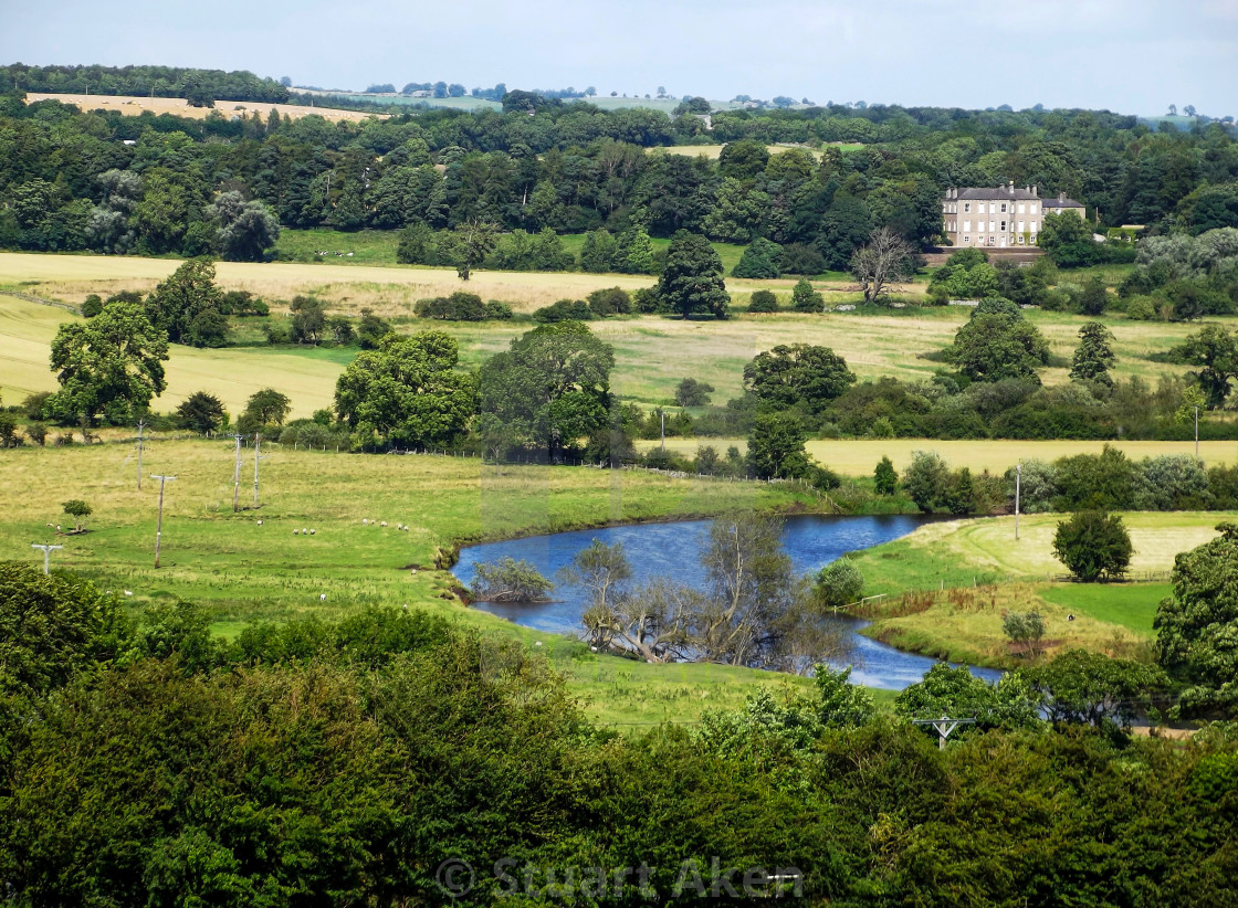 "A Bend in the River Ure" stock image