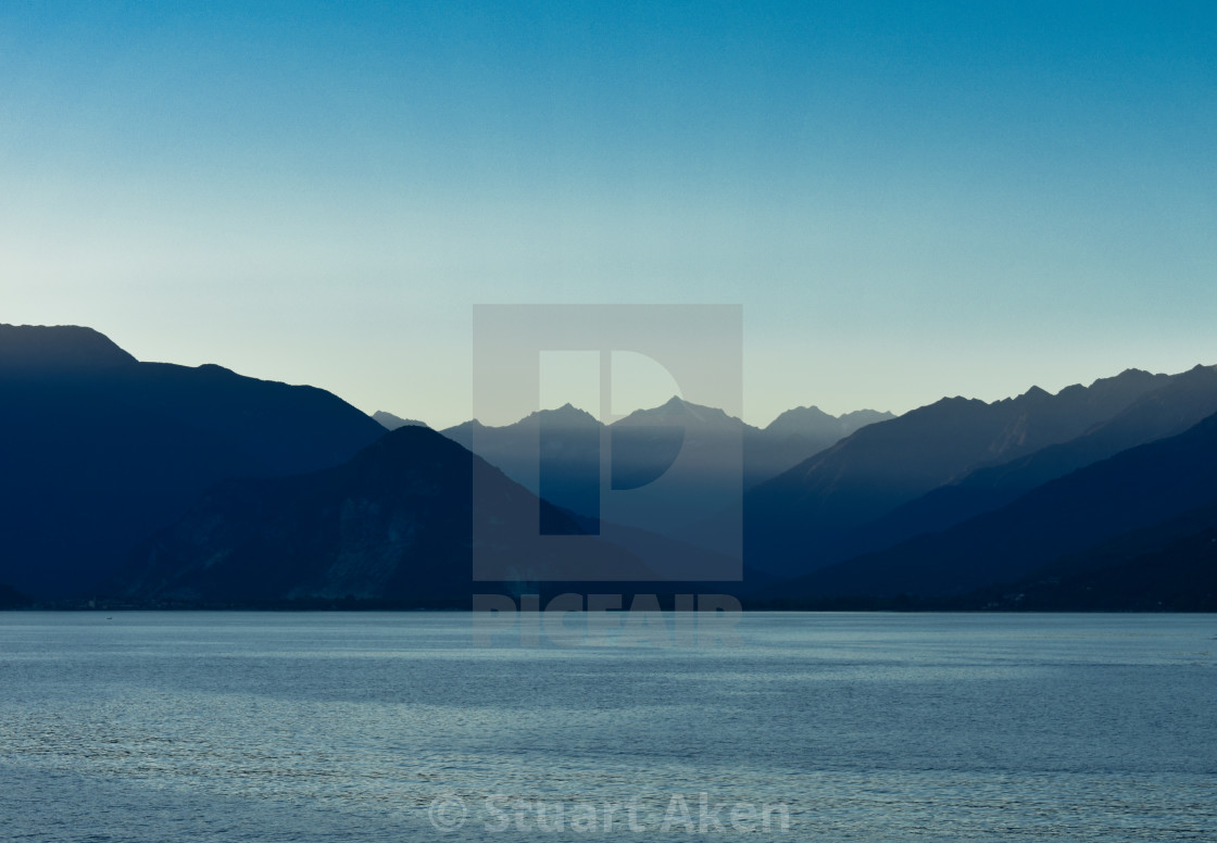 "Lake Maggiore after Sundown" by Stuart Aken - $9.27 "Lake Maggiore after Sundown" stock image