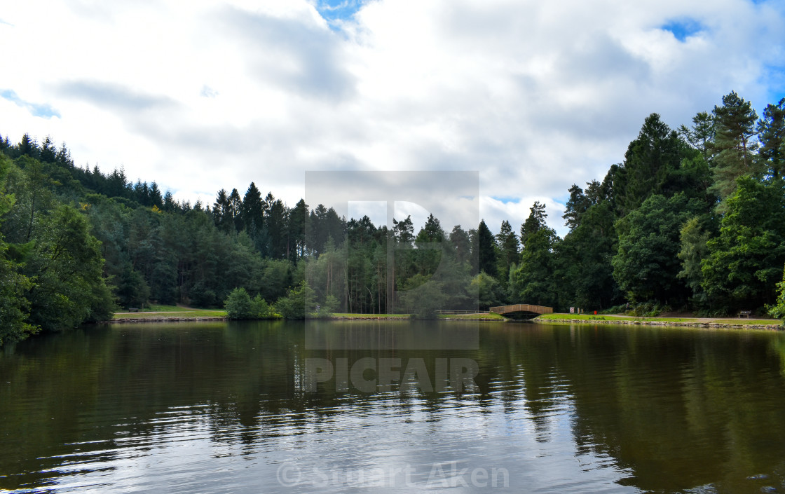 "Mirrored Lake" stock image