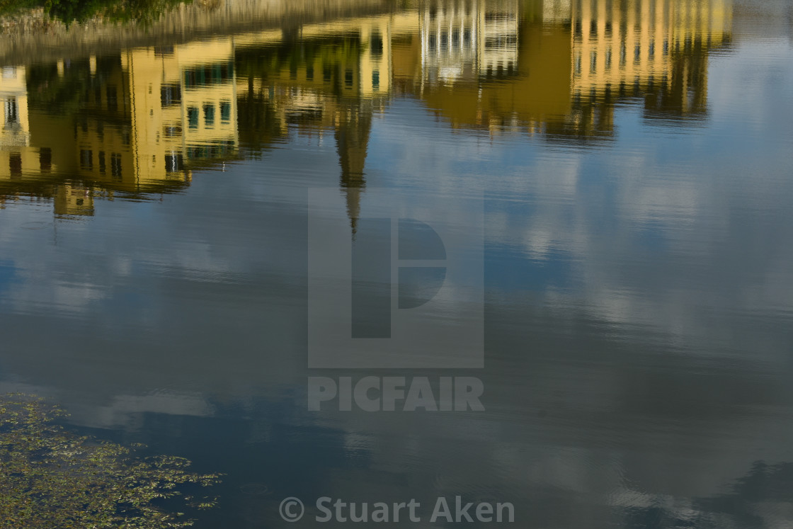 "Rippled Reflection" stock image