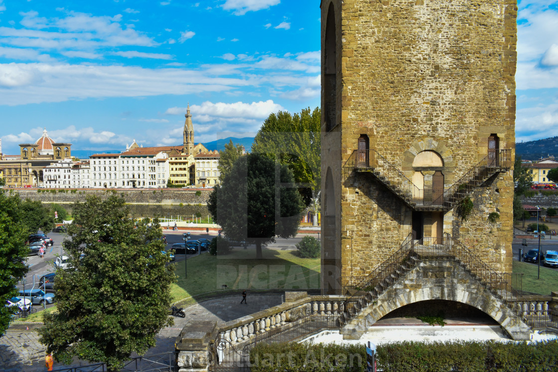 "Florence Torre Di San Niccolo" stock image