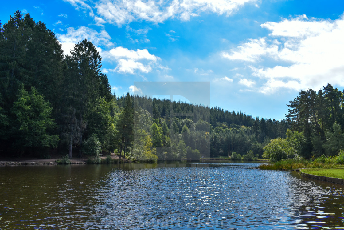 "The Lake at Mallards Pike" stock image