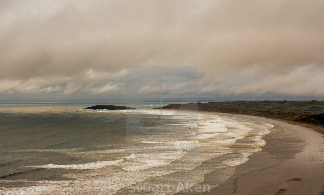 "Retreating Storm." stock image