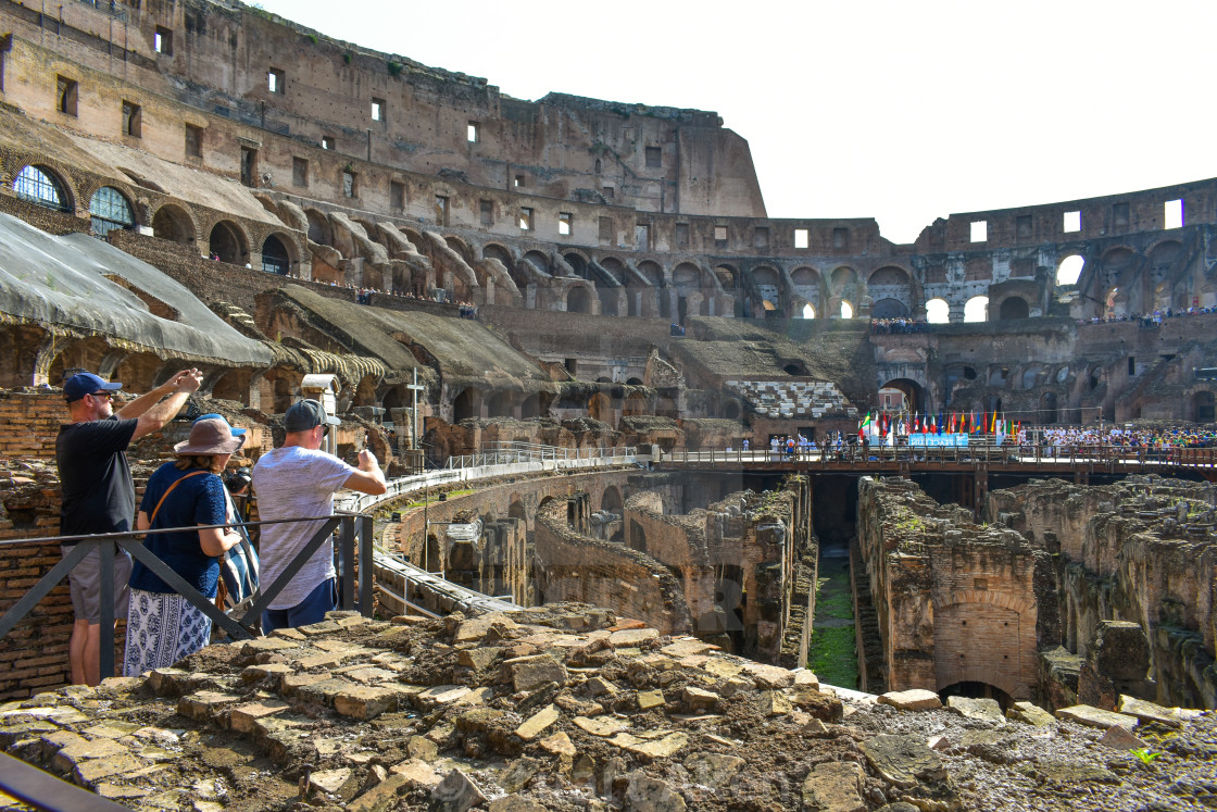 "Colloseum Viewers" stock image