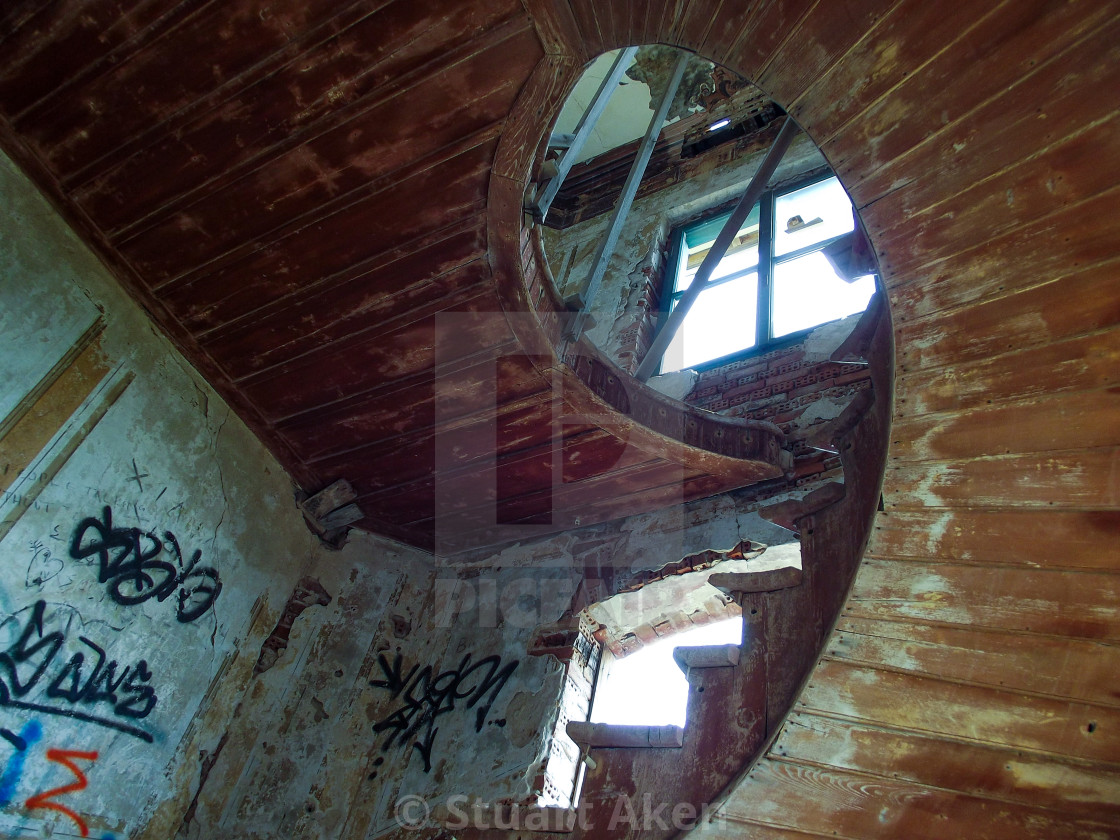 "Abandoned Stairway" stock image