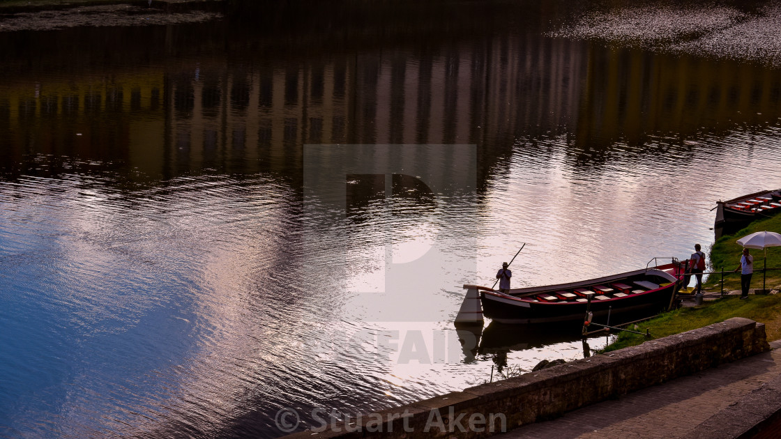 "Evening on the Arno" stock image