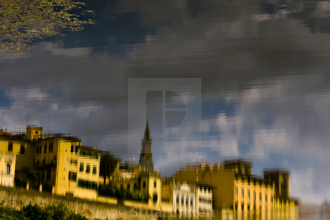 "Reflected Florence" stock image