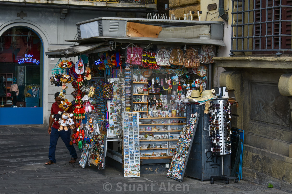 "Gift Shop in Florence" stock image