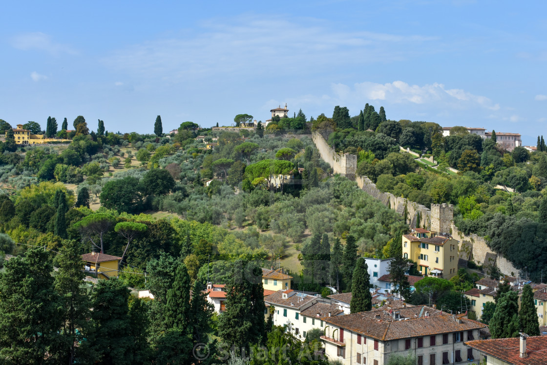 "City Wall in Florence" stock image