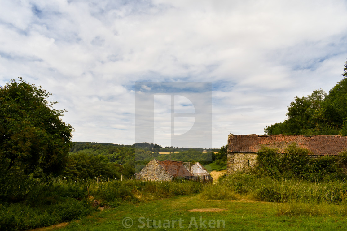 "Abandoned Farm Buildings" stock image