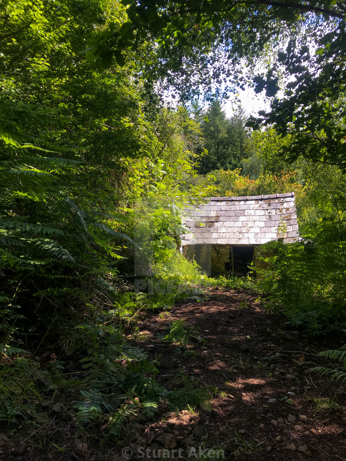 "That Hidden Hut" stock image