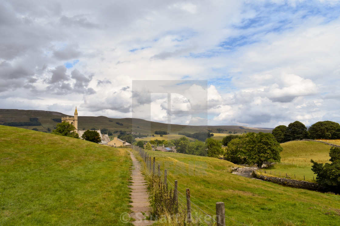 "Path to the Church" stock image