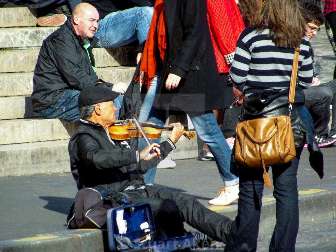 "Busking" stock image