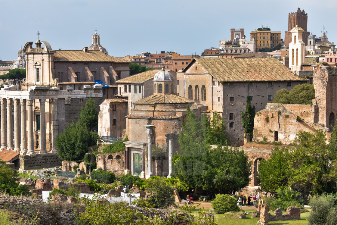 "Columns of Rome" stock image