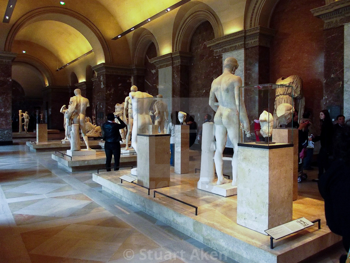 "Louvre Interior" stock image