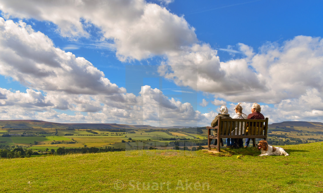 "View from Leyburn" stock image