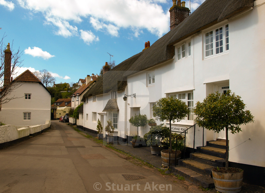 "Vicarage Road in Minehead" stock image