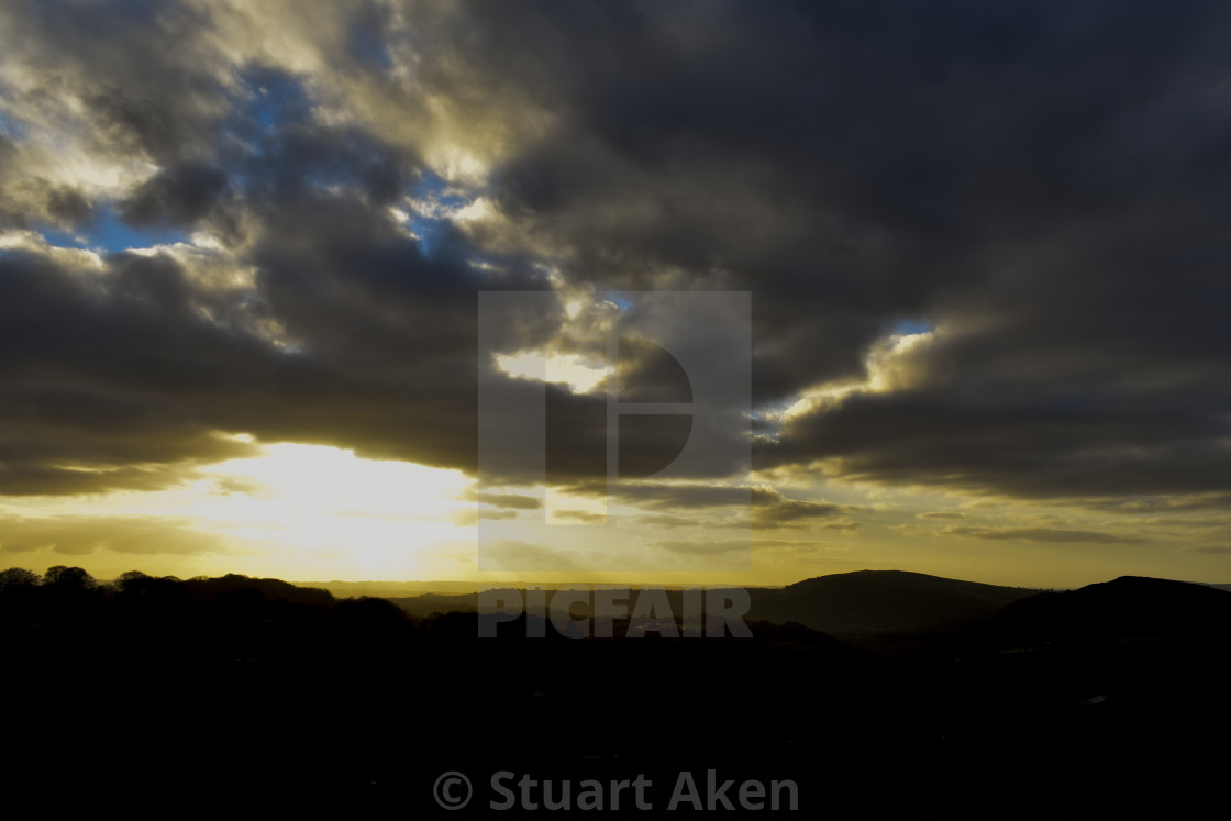 "As Evening Falls" stock image