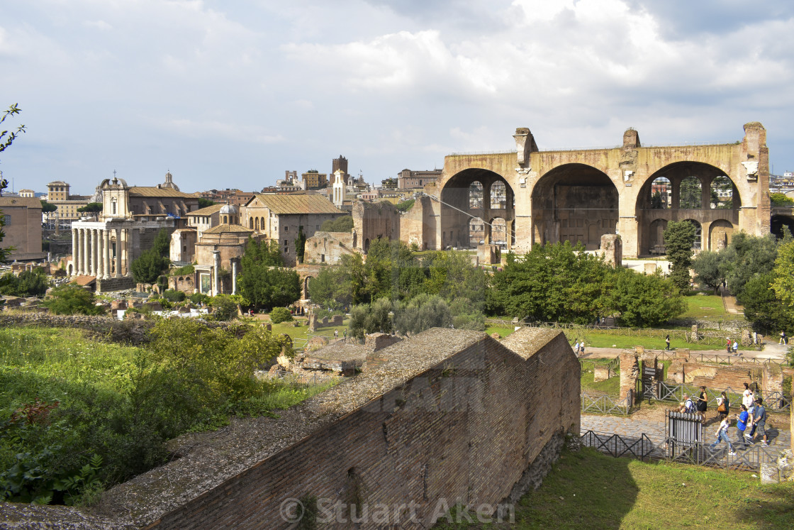 "From the Palatine Hill" stock image