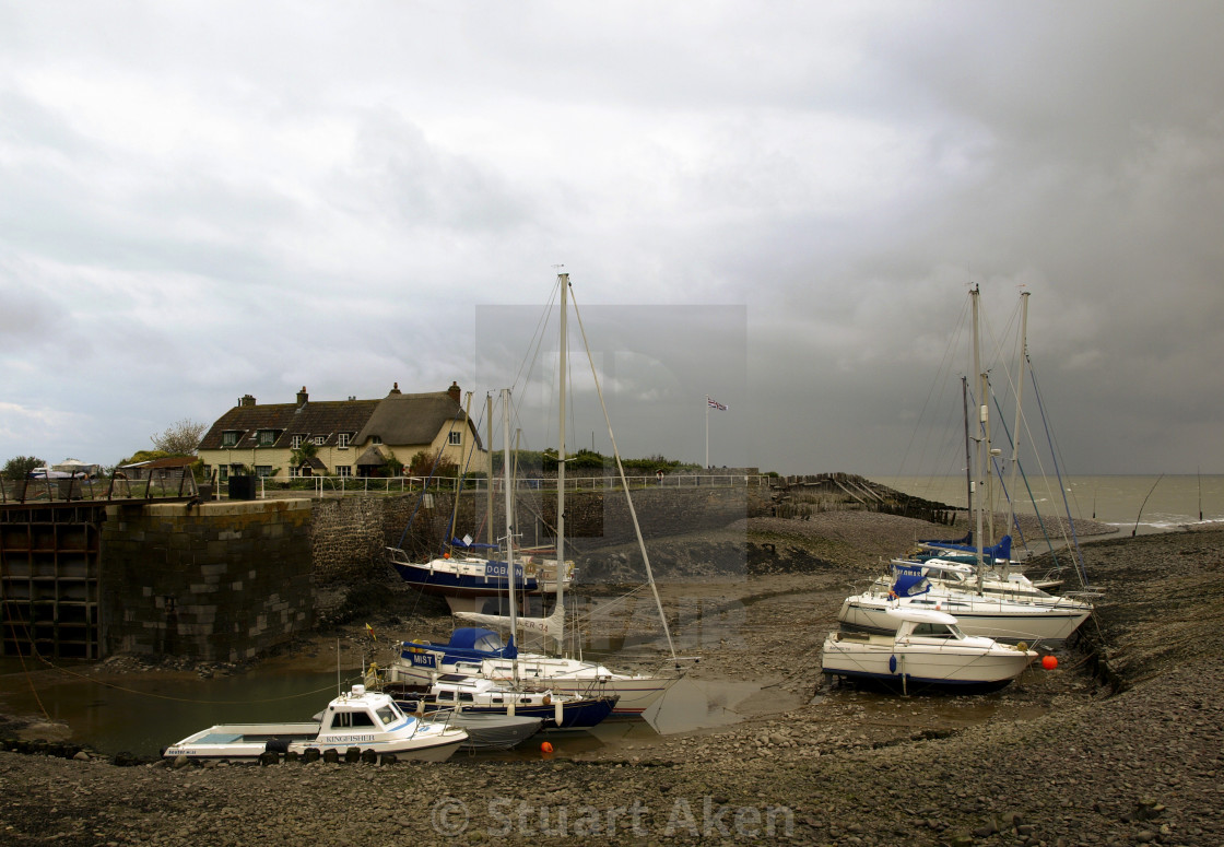 "Porlock Weir Harbour" stock image