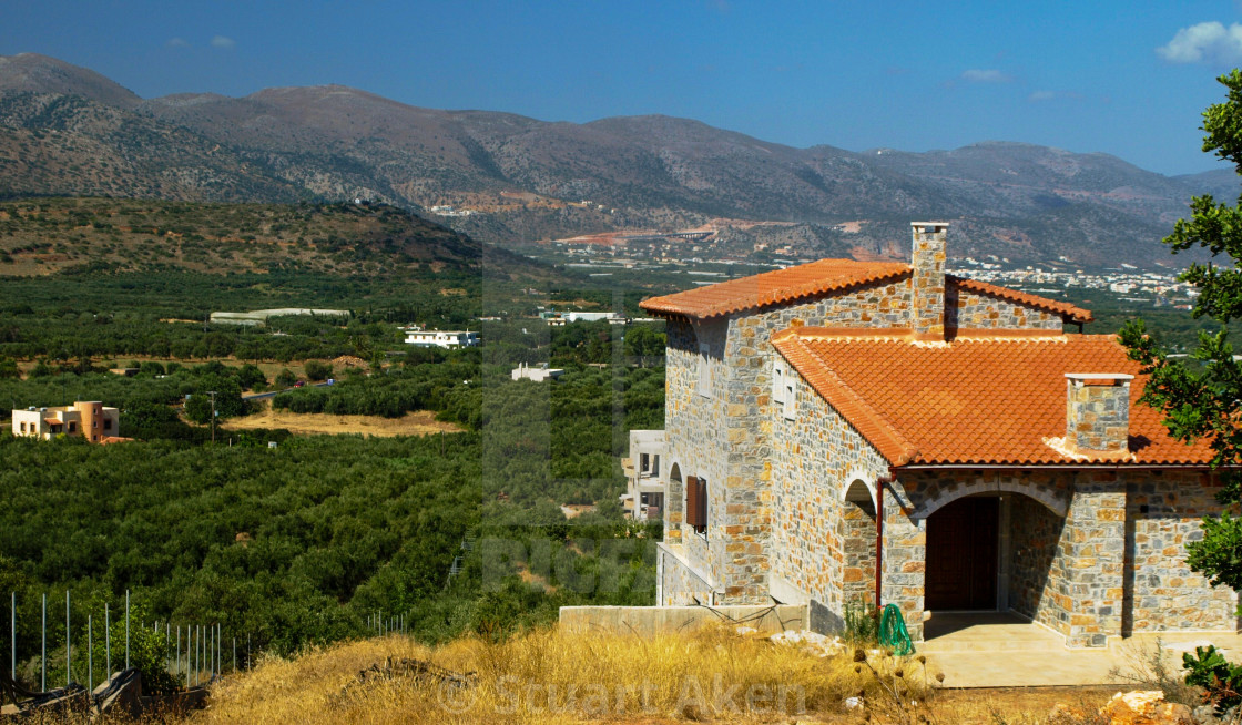 "Cretan Villa" stock image