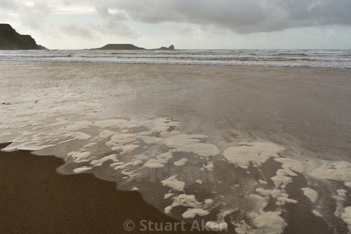 "Rhosilli Bay Beach" stock image