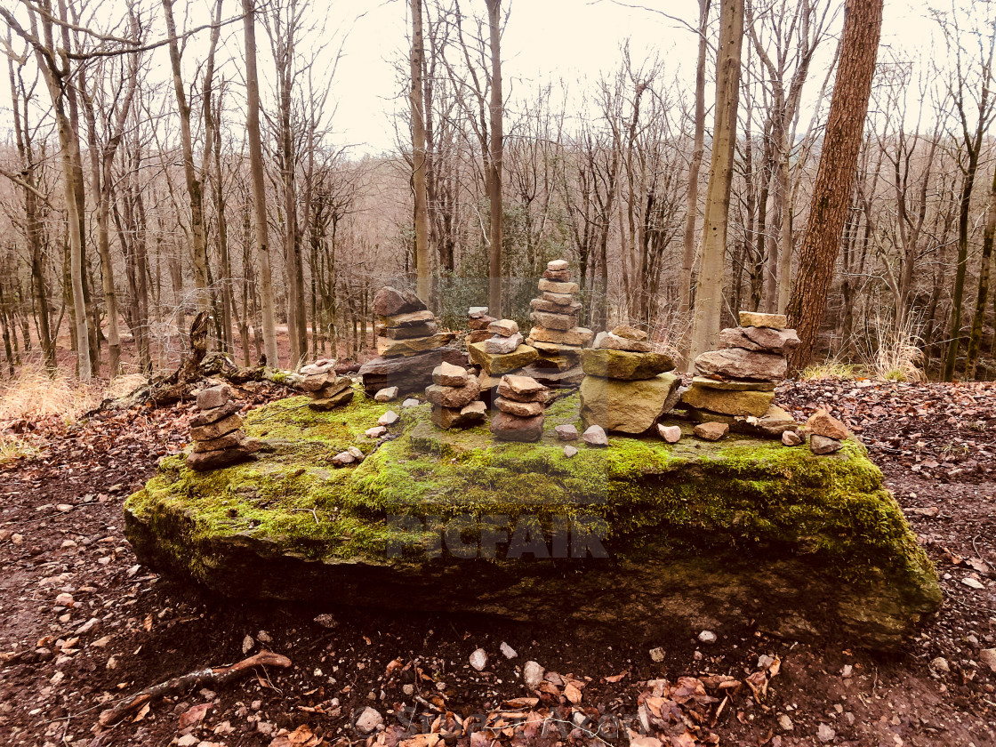 "Rocks on a Rock" stock image