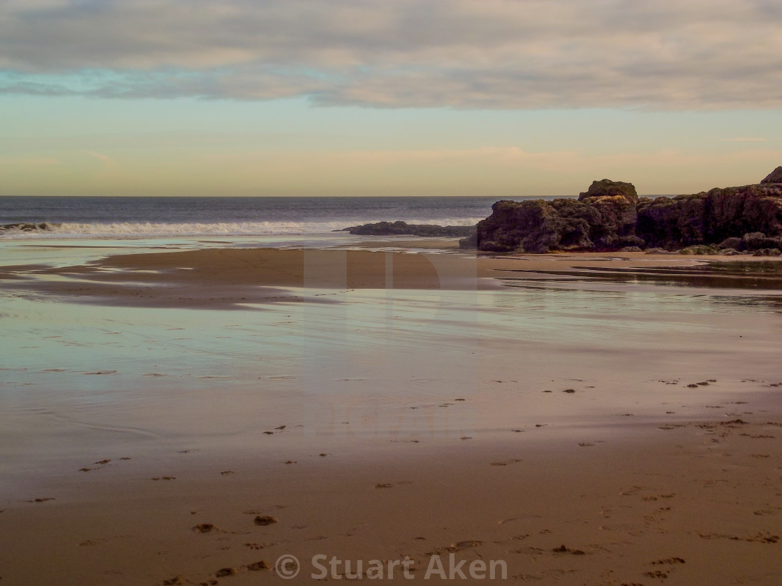 "North Sea Coast in Winter" stock image