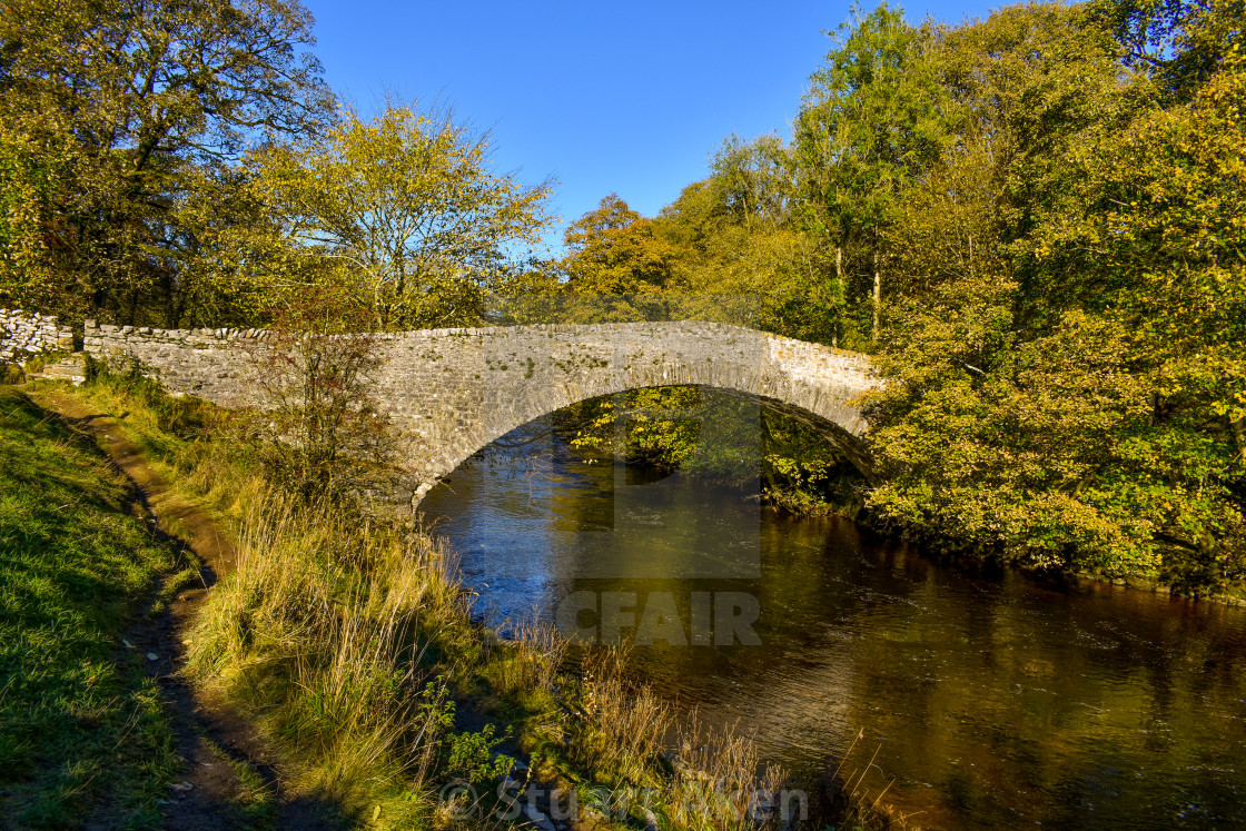 "Stainforth Packhorse Bridge" stock image